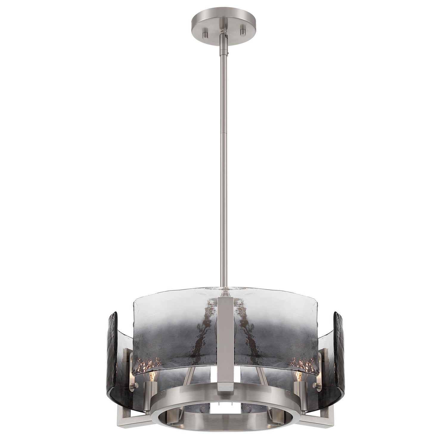 Golden - 3164-3 PW-SWG - Three Light Chandelier - Aenon - Pewter
