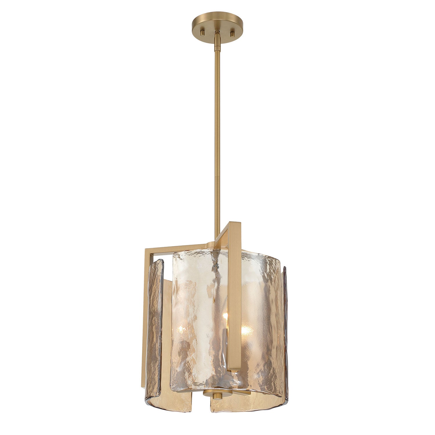 Golden - 3164-3P BCB-AWG - Three Light Pendant - Aenon - Brushed Champagne Brass
