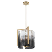 Golden - 3164-3P BCB-SWG - Three Light Pendant - Aenon - Brushed Champagne Brass