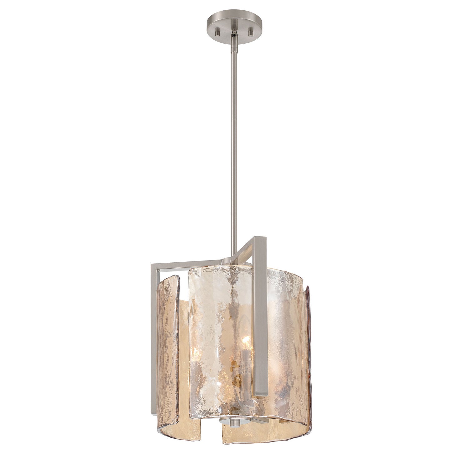Golden - 3164-3P PW-AWG - Three Light Pendant - Aenon - Pewter