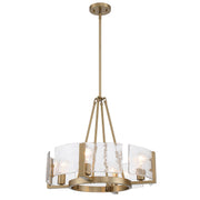 Golden - 3164-4 BCB-HWG - Four Light Chandelier - Aenon - Brushed Champagne Brass