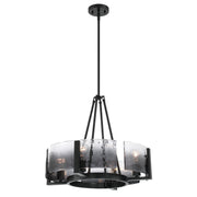 Golden - 3164-4 BLK-SWG - Four Light Chandelier - Aenon - Matte Black