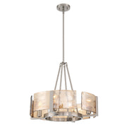 Golden - 3164-4 PW-AWG - Four Light Chandelier - Aenon - Pewter