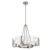 Golden - 3164-4 PW-HWG - Four Light Chandelier - Aenon - Pewter