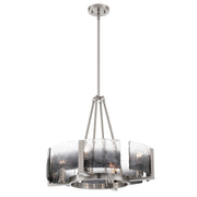 Golden - 3164-4 PW-SWG - Four Light Chandelier - Aenon - Pewter