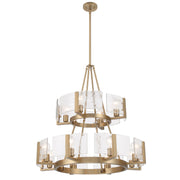 Golden - 3164-4-8 BCB-HWG - 12 Light Chandelier - Aenon - Brushed Champagne Brass