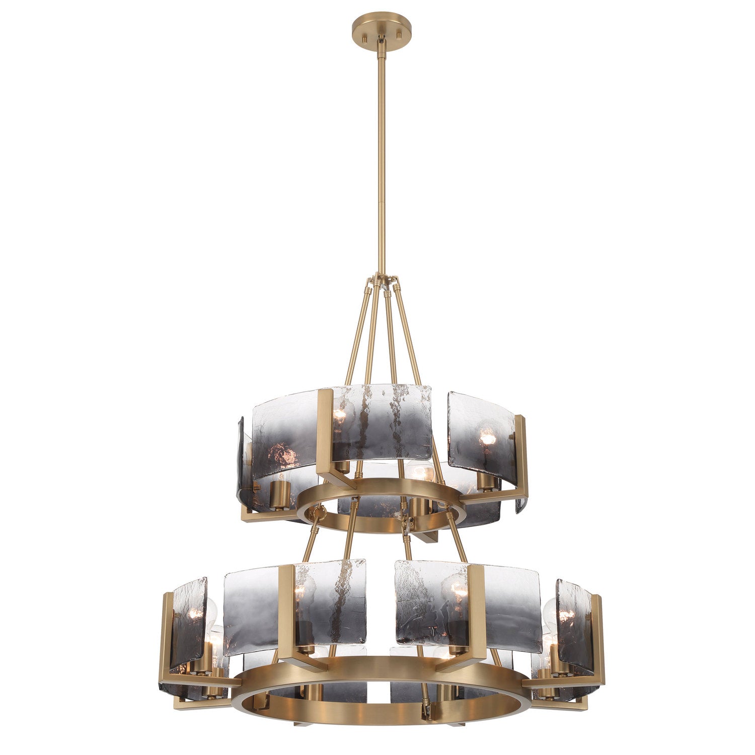 Golden - 3164-4-8 BCB-SWG - 12 Light Chandelier - Aenon - Brushed Champagne Brass