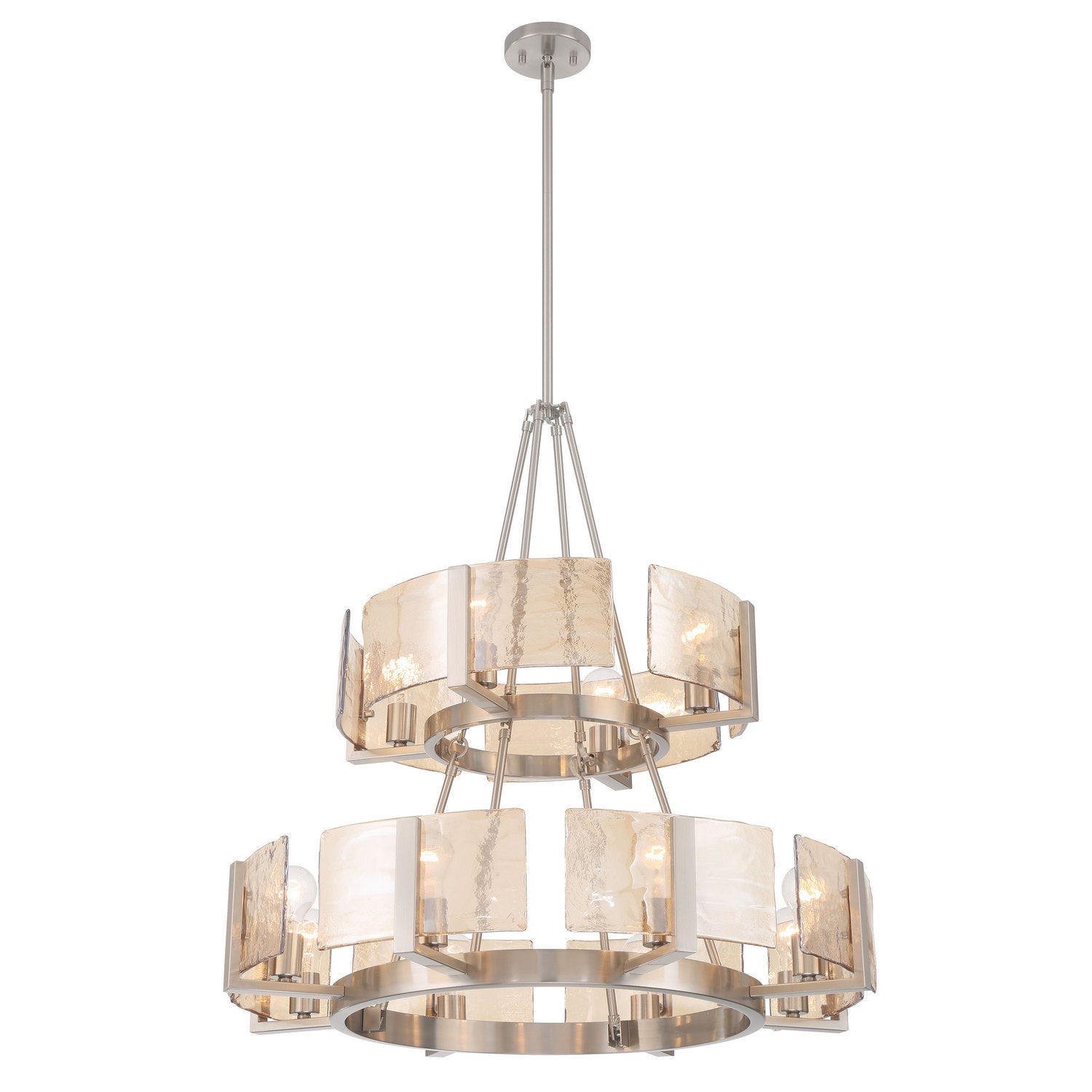 Golden - 3164-4-8 PW-AWG - 12 Light Chandelier - Aenon - Pewter
