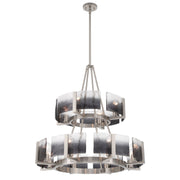 Golden - 3164-4-8 PW-SWG - 12 Light Chandelier - Aenon - Pewter