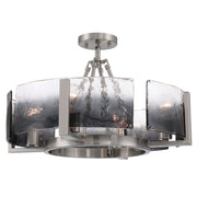 Golden - 3164-4SF PW-SWG - Four Light Semi-Flush Mount - Aenon - Pewter