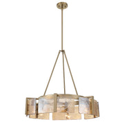 Golden - 3164-6 BCB-AWG - Six Light Chandelier - Aenon - Brushed Champagne Brass