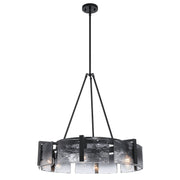 Golden - 3164-6 BLK-SWG - Six Light Chandelier - Aenon - Matte Black