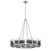Golden - 3164-8 PW-SWG - Eight Light Chandelier - Aenon - Pewter