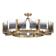 Golden - 3164-8SF BCB-SWG - Eight Light Semi-Flush Mount - Aenon - Brushed Champagne Brass