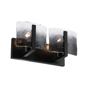 Golden - 3164-BA2 BLK-SWG - Two Light Vanity - Aenon - Matte Black