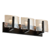 Golden - 3164-BA3 BLK-AWG - Three Light Vanity - Aenon - Matte Black