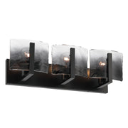 Golden - 3164-BA3 BLK-SWG - Three Light Vanity - Aenon - Matte Black