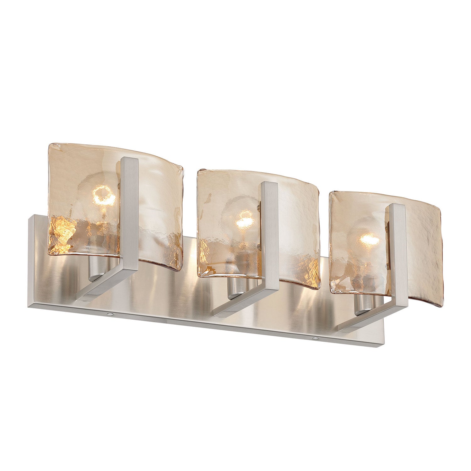 Golden - 3164-BA3 PW-AWG - Three Light Vanity - Aenon - Pewter