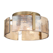 Golden - 3164-FM BCB-AWG - Three Light Flush Mount - Aenon - Brushed Champagne Brass