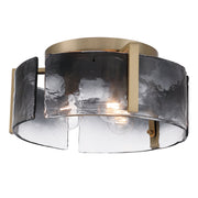 Golden - 3164-FM BCB-SWG - Three Light Flush Mount - Aenon - Brushed Champagne Brass