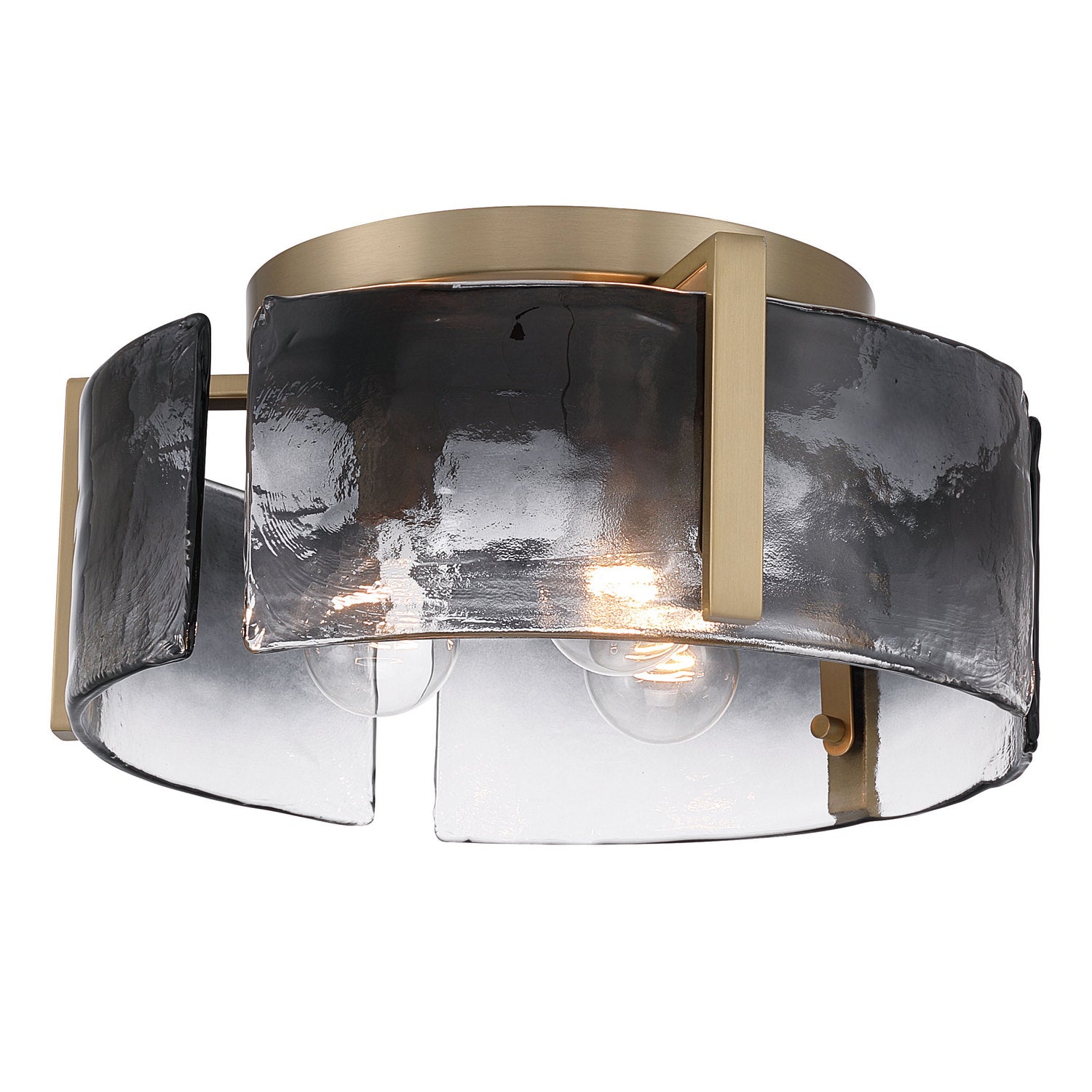 Golden - 3164-FM BCB-SWG - Three Light Flush Mount - Aenon - Brushed Champagne Brass