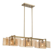 Golden - 3164-LP BCB-AWG - Three Light Island Pendant - Aenon - Brushed Champagne Brass