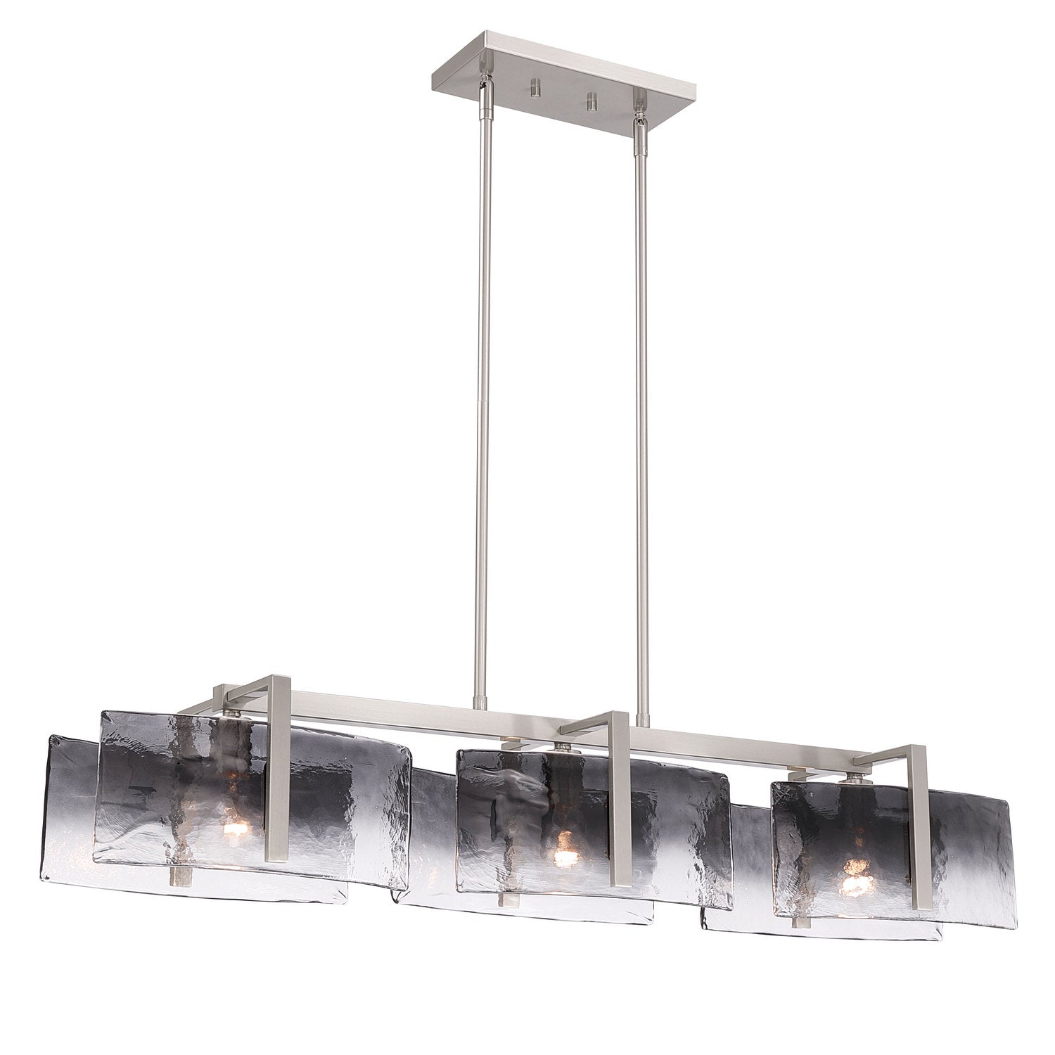 Golden - 3164-LP PW-SWG - Three Light Island Pendant - Aenon - Pewter