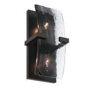 Golden - 3164-WSC BLK-SWG - Two Light Wall Sconce - Aenon - Matte Black