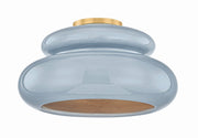 Mitzi - H1145501-AGB/CCC - One Light Semi Flush Mount - Pia - Aged Brass
