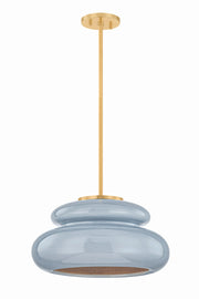 Mitzi - H1145701-AGB/CCC - One Light Pendant - Pia - Aged Brass