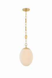 Mitzi - H1146701S-AGB - One Light Pendant - Nell - Aged Brass