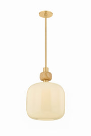 Mitzi - H1149701L-AGB - One Light Pendant - Elise - Aged Brass