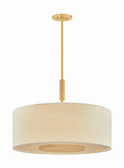 Mitzi - H1153704-AGB - Four Light Pendant - Miller - Aged Brass