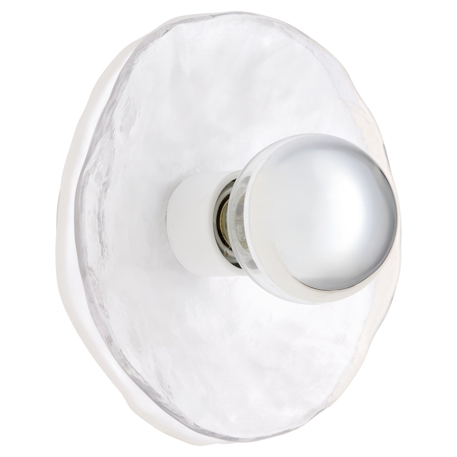 Quorum - 53-8-0847 - One Light Wall Sconce - Del Rey - Brushed Brass|Studio White
