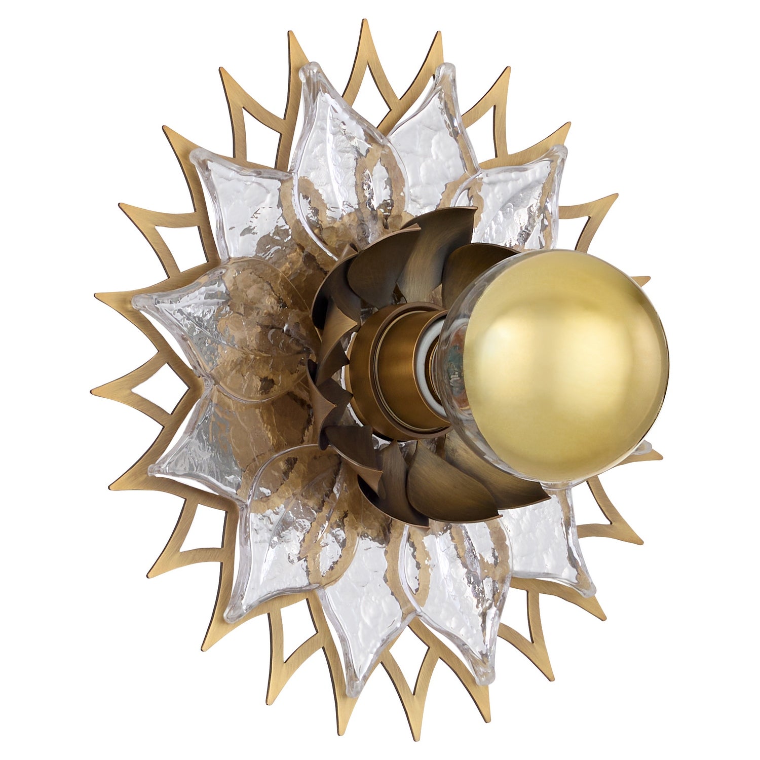 Quorum - 54-10-47 - One Light Wall Sconce - Ondine - Brushed Brass
