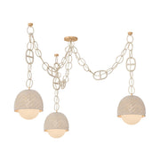 Corbett Lighting - 576-68-CPL - Three Light Chandelier - Piasu - Champagne Leaf