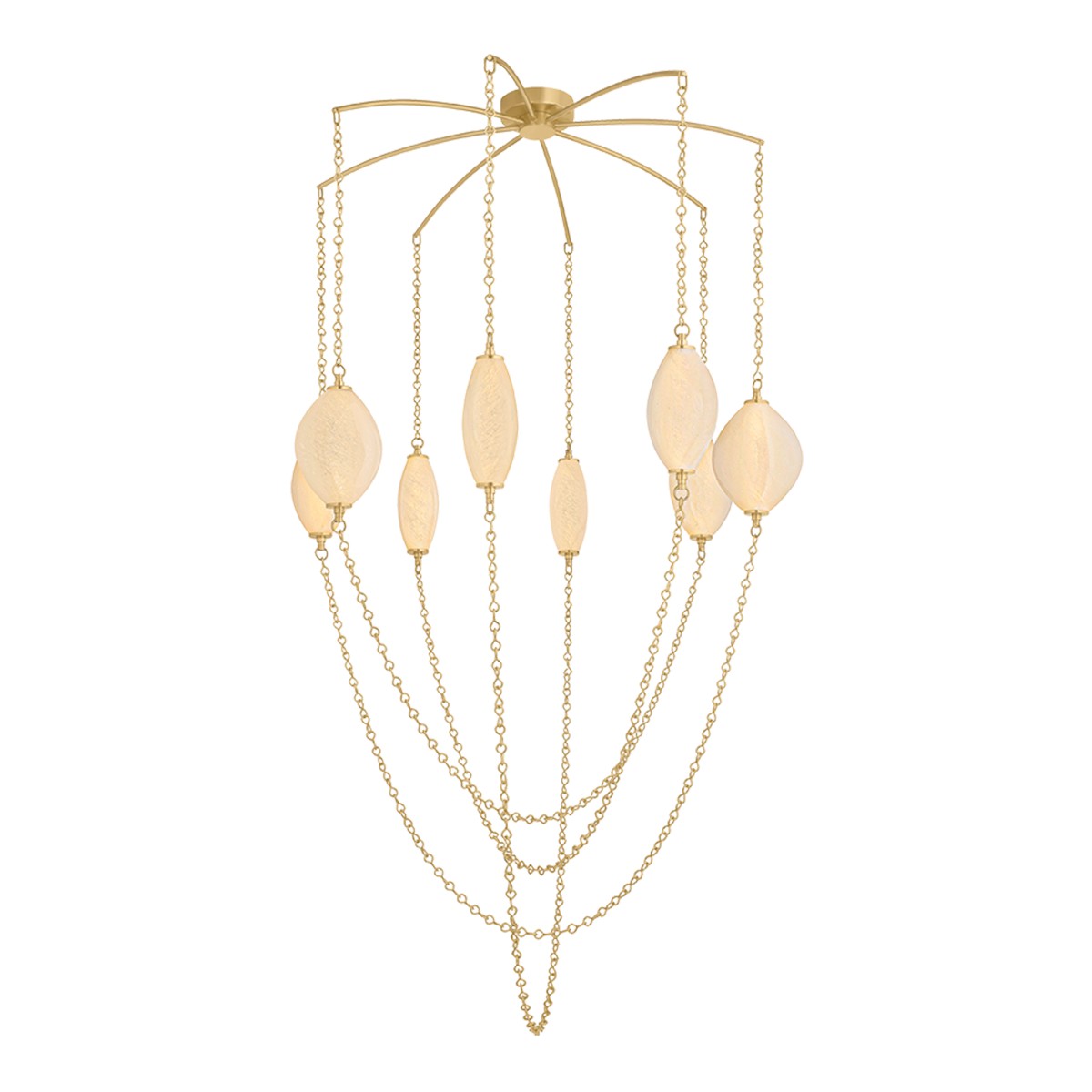 Corbett Lighting - 582-54-VB - LED Chandelier - Positano - Vintage Brass