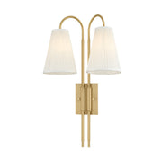 Corbett Lighting - 585-02-VB - Two Light Wall Sconce - Limoges - Vintage Brass