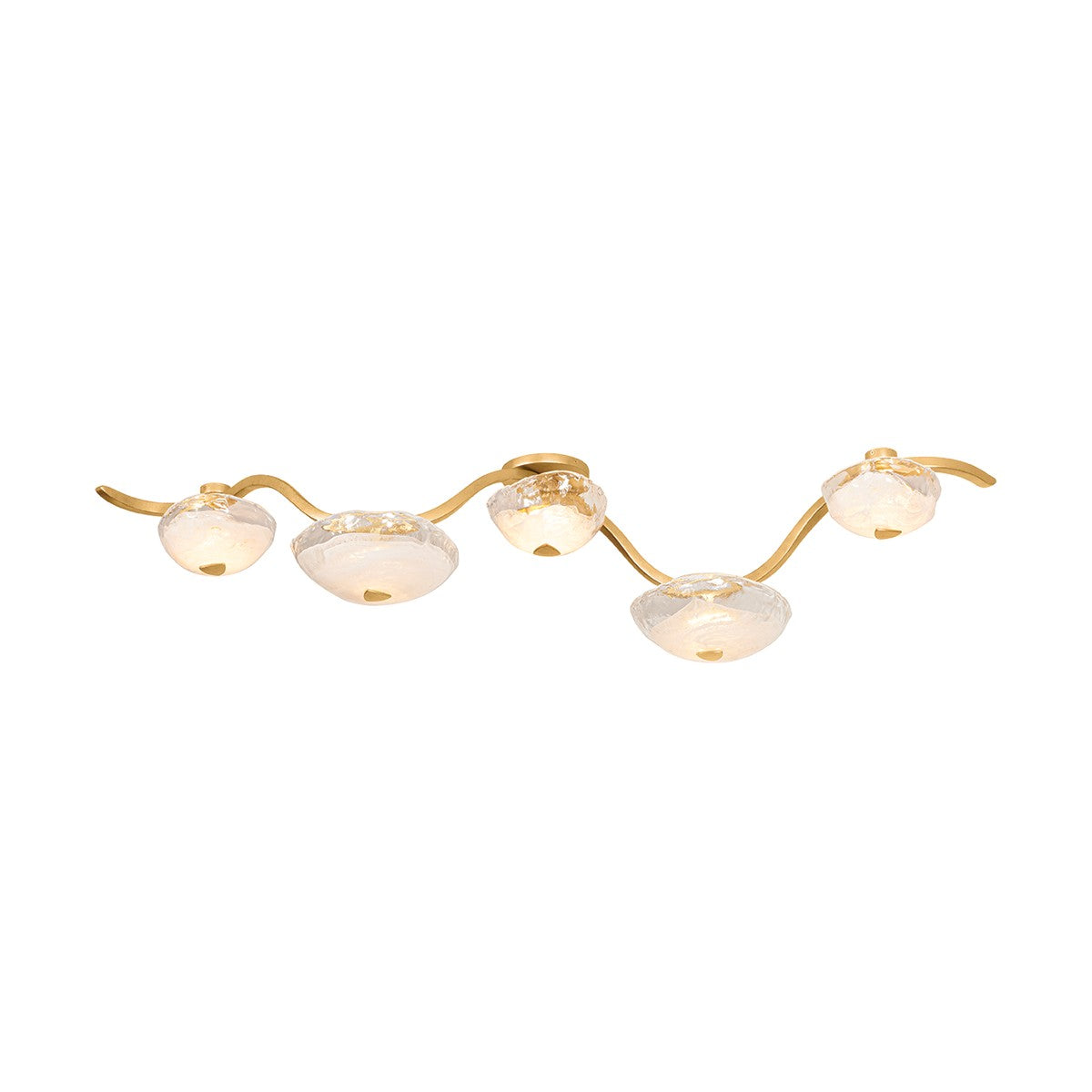 Corbett Lighting - 586-05-VGL - LED Linear - Kune - Vintage Gold Leaf