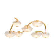 Corbett Lighting - 586-45-VGL - LED Semi Flush Mount - Kune - Vintage Gold Leaf