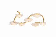 Corbett Lighting - 586-60-VGL - LED Semi Flush Mount - Kune - Vintage Gold Leaf