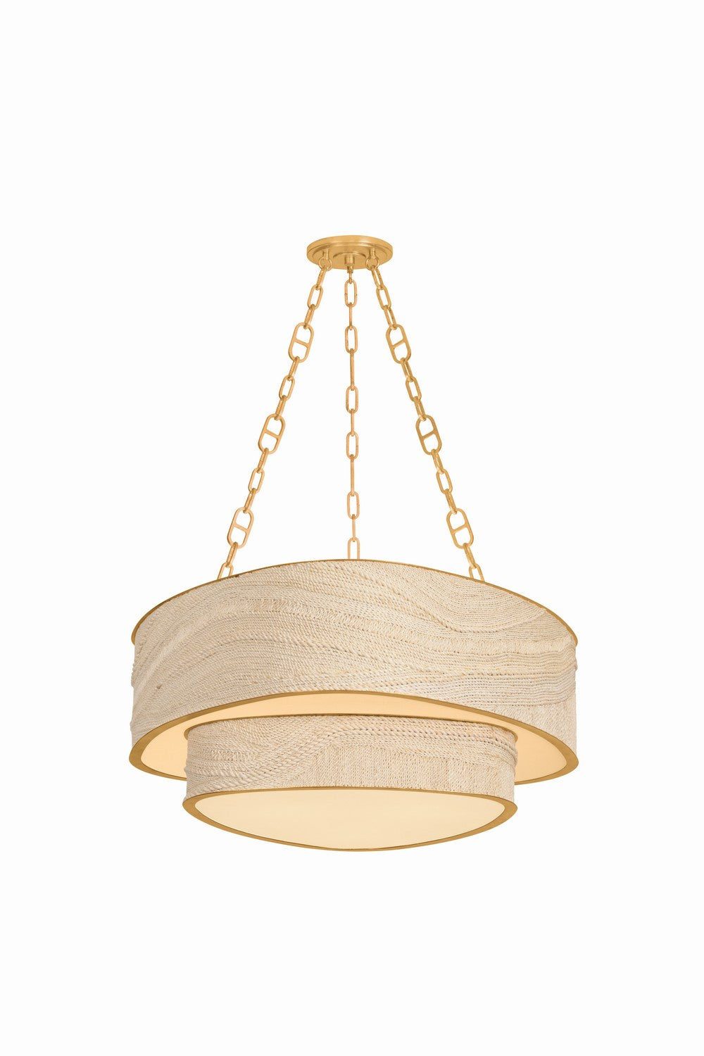 Corbett Lighting - 587-32-VGL - Nine Light Chandelier - Kiso - Vintage Gold Leaf