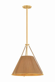 Hudson Valley - 1143-AGB - Three Light Pendant - Sunside - Aged Brass