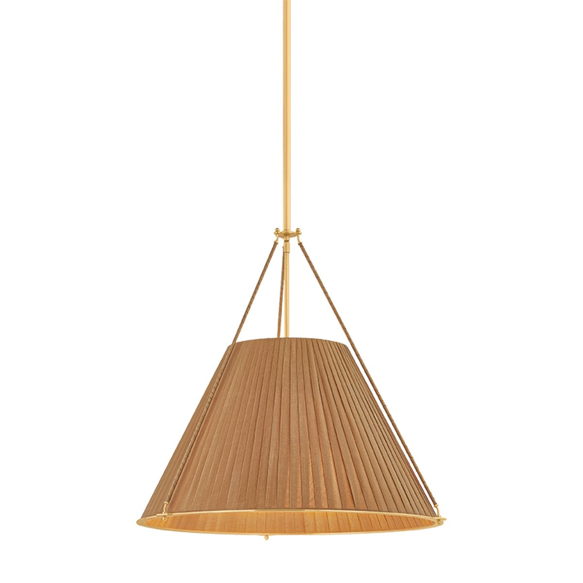Hudson Valley - 1144-AGB - Four Light Pendant - Sunside - Aged Brass