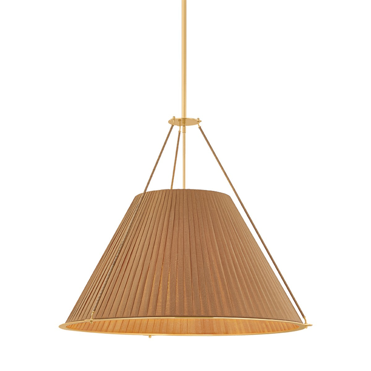 Hudson Valley - 1145-AGB - Five Light Chandelier - Sunside - Aged Brass