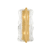 Hudson Valley - 1372-AGB - Two Light Wall Sconce - Fosterdale - Aged Brass