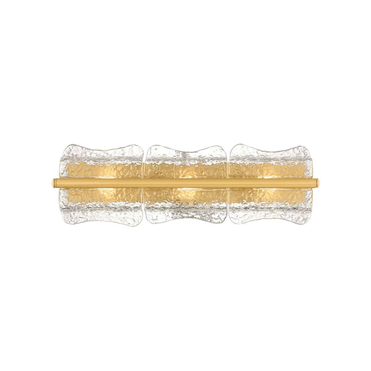 Hudson Valley - 1373-AGB - Three Light Wall Sconce - Fosterdale - Aged Brass