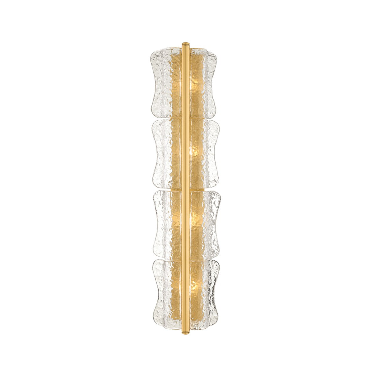 Hudson Valley - 1374-AGB - Four Light Wall Sconce - Fosterdale - Aged Brass