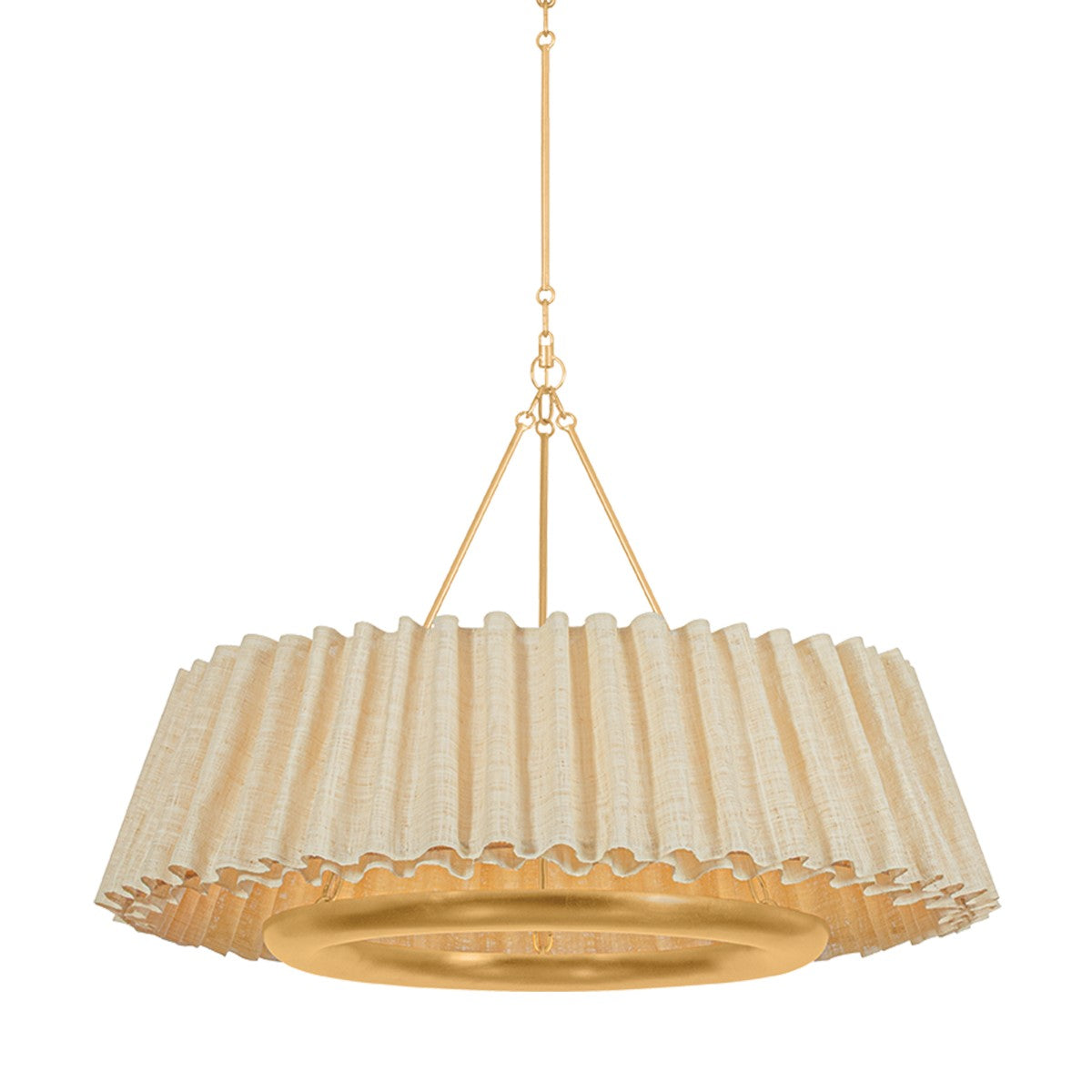 Hudson Valley - 1540-VGL - LED Chandelier - Beechford - Vintage Gold Leaf