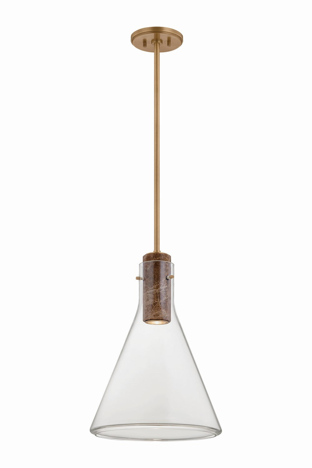 Hudson Valley - 1613-PBR - One Light Pendant - West Hill - Patina Brass